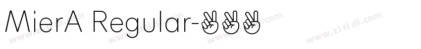 MierA Regular字体转换